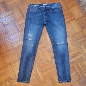 Vigoss Jagger Skinny Distressed Denim Jeans Size 28